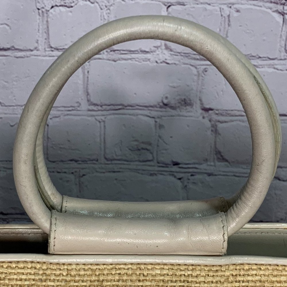 Vintage 90’s Etienne Aigner Bag- Straw & Leather - Picture 10 of 16